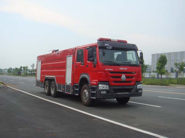 國五重汽豪沃16噸泡沫消防車