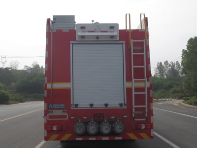 國五進口奔馳18噸水罐消防車